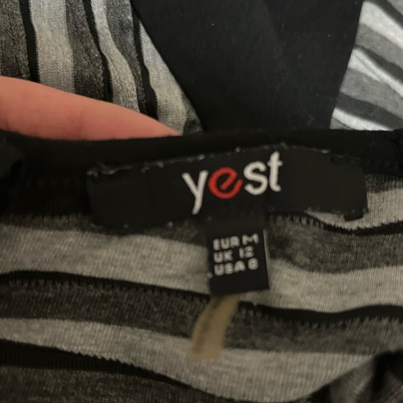 Grey layered stripped dress - Picture 4 of 5